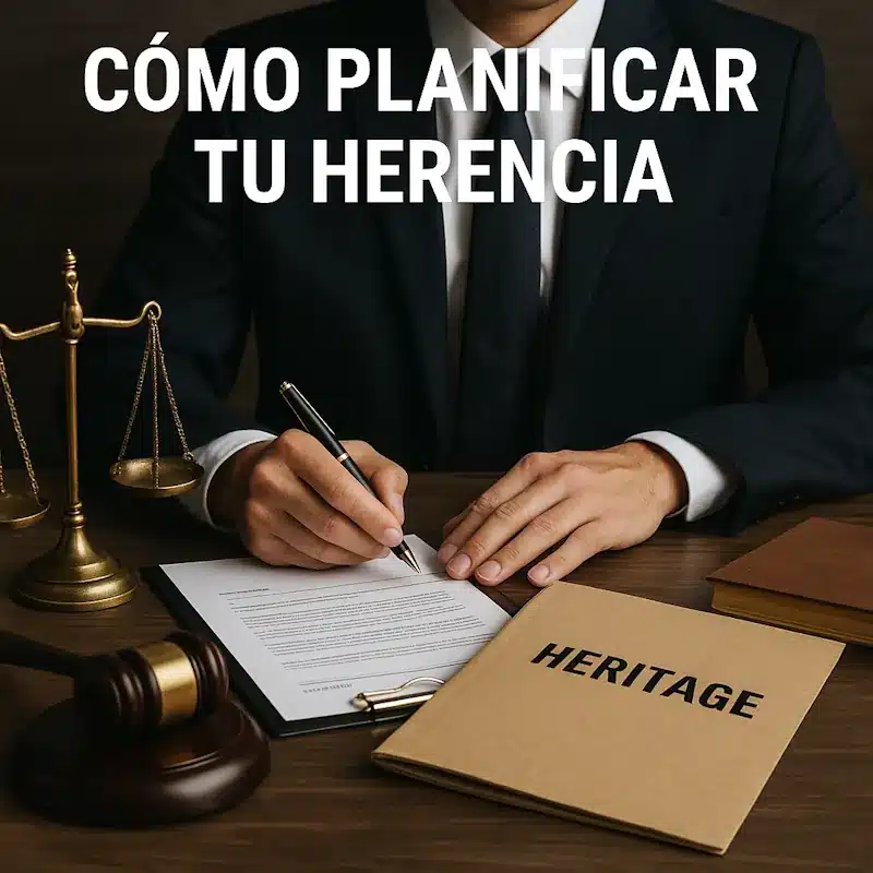 Cómo planificar tu herencia. Persona realizando la planificación hereditaria